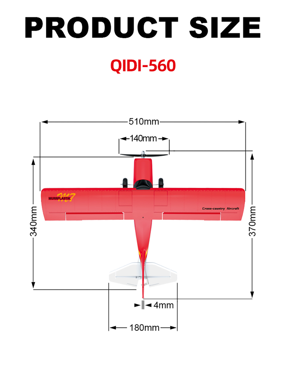 QIDI-560-A560-Maule-M7-Spannweite-510-mm-24-GHz-4CH-mit-6-Achsen-Gyroskop-3D6G-umschaltbarEin-Klick--2008126-19